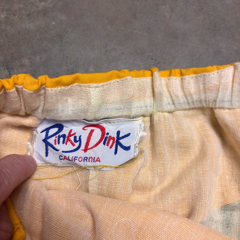 Vintage 70s Rinky Dink California Boho Maxi Skirt Patchwork Floral Print Medium - Picture 3 of 8